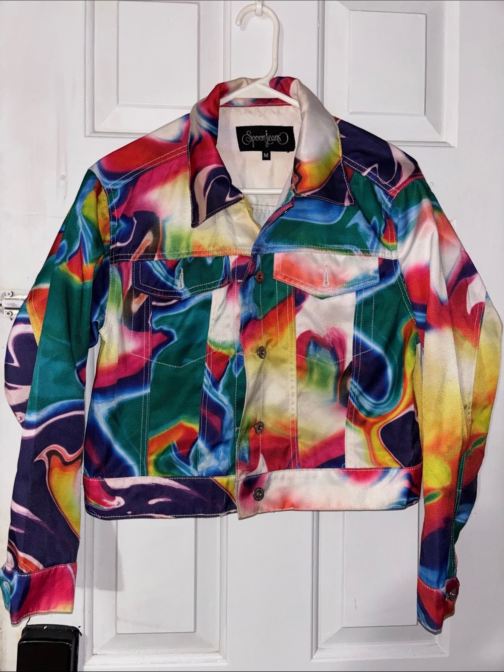 Multicolor Swirl Women's Jacket cropped